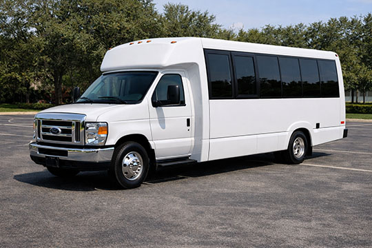 18-passenger minibus available for charter in Warren, MI